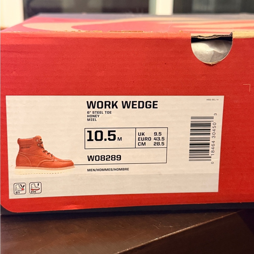 Wolverine Steel Toe Work Boots- New in box